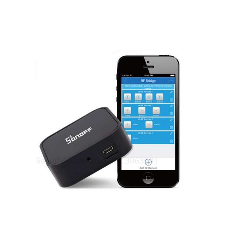 Controlador para alarmas ( Convertidor de 433mhz a WiFi y viceversa) Sonoff Bridge Marca: Sonoff