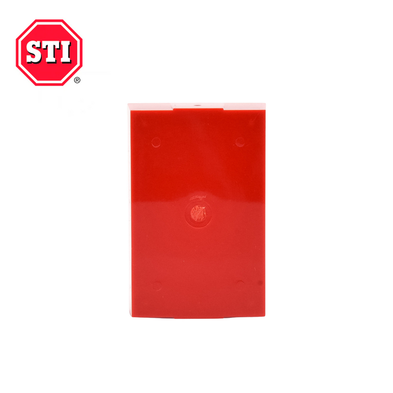 Caja trasera de montaje color rojo para estaciones de parada T-71100A-R STOPPER Marca: STI
