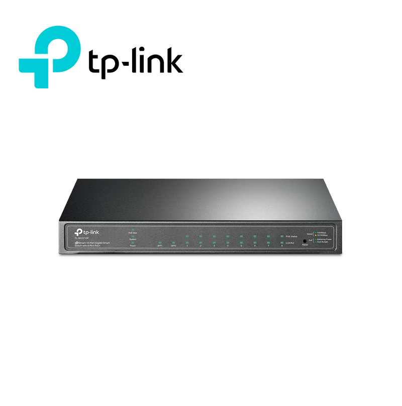 Conmutador inteligente omada gigabit de 10 puertos jet stream con Poe+ en 8 puertos-TL-SG2210P Marca: Tp-link
