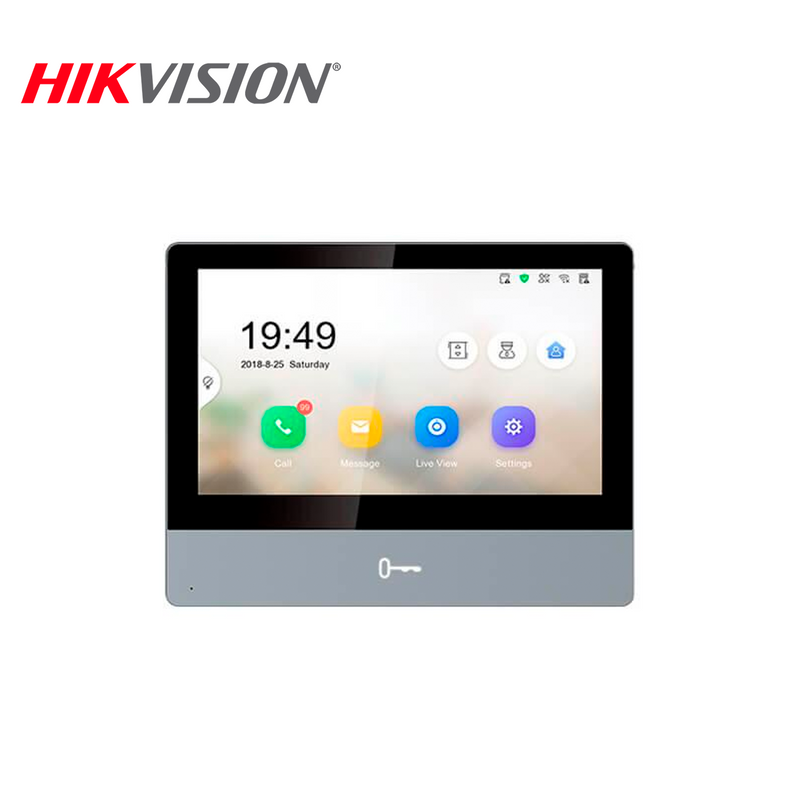Monitor IP Touch Screen 7" para videoportero IP modular Marca: Hikvision