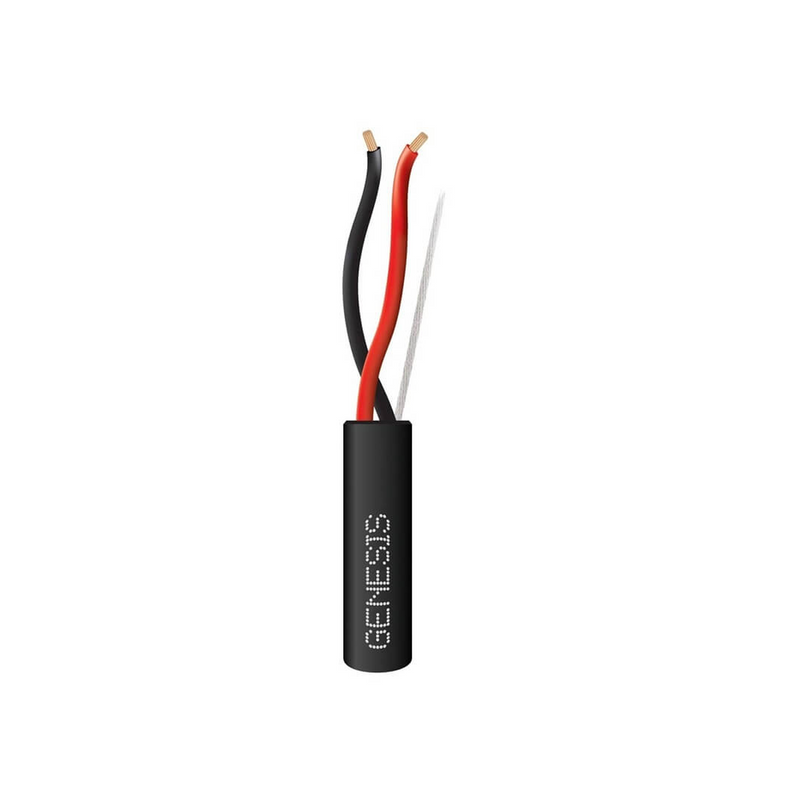 Cable incendio 16/2 para exterior color negro 305M Marca: Genesis