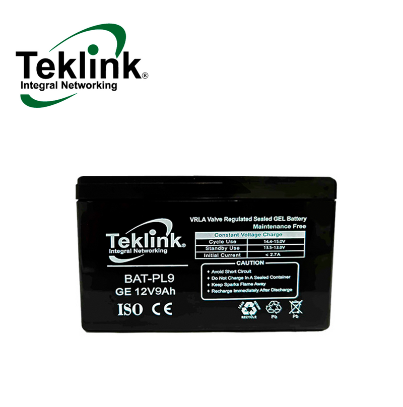 Batería de 12V DC 9AH para alarma PIMA-JFL-DSC BAT-PL9 Marca: Teklink