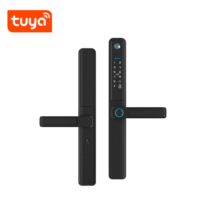 Cerradura con cámara Wi-Fi huella, código, tarjeta y App 300 usuarios TK-F5 PRO-TY  Marca: TEKLINK
