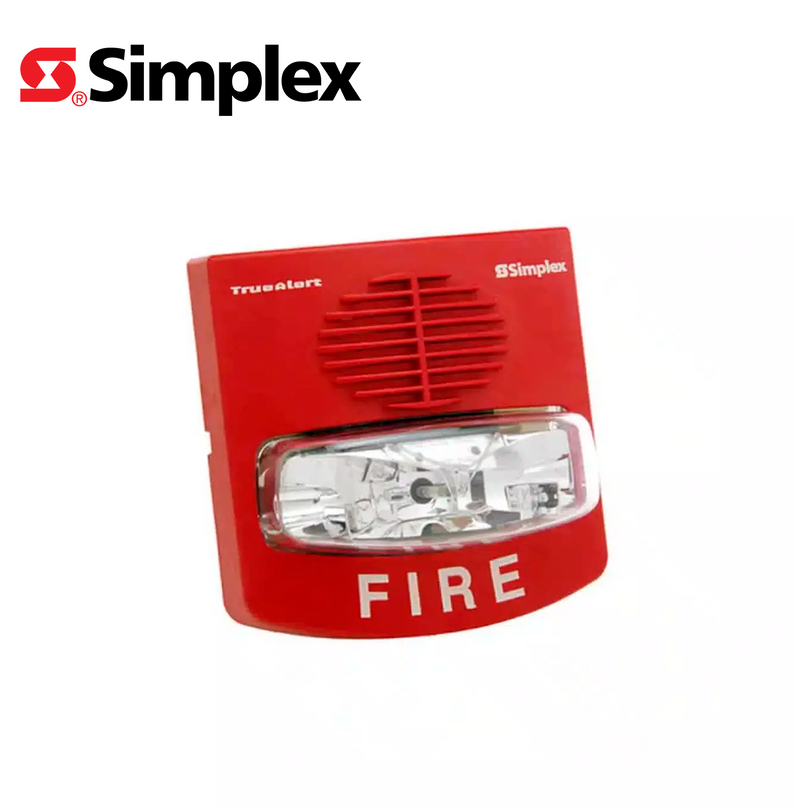 Sirena con luz estroboscópica direccionable TrueAlert ES 49AV-WRF Marca: Simplex