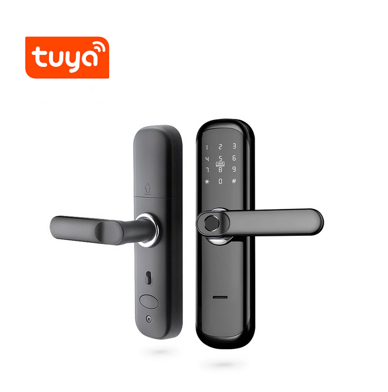Cerradura inteligente con huella digital para puerta,  WiFi, contraseña, Tarjetas de proximidad HR01 Marca: Tuya