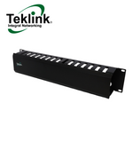 Organizador de cables horizontal ranurado 2U-1 lado MTL-ORG-S2U Marca: Teklink