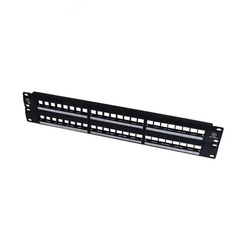 Patch panel modular 48 puertos UL para rack Marca: Teklink