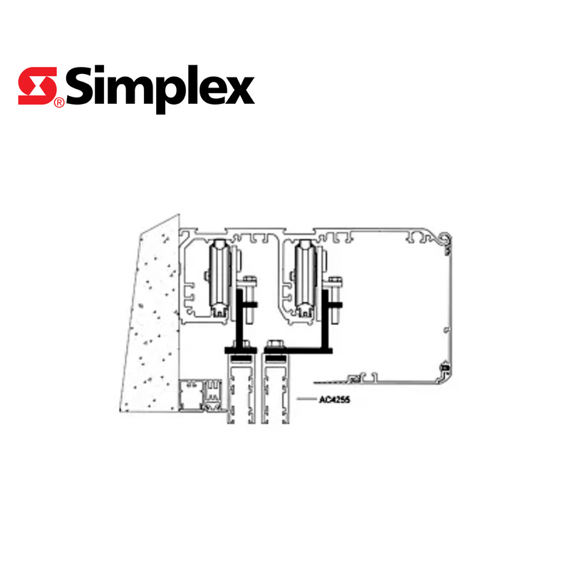 Perfil enganche de aluminio para hoja de cristal PAM30 L= 2000 mm Euras C0. PM20AC4255N 20AC4255N Marca: Simplex