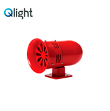 Sirena de motor metalica SM200 110VAC 120dB IP44 color roja Marca: Qligth