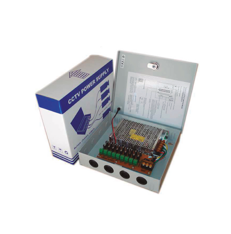 Fuente de poder CCTV 9CH 10A/ 1A por salida MPS120A9