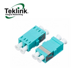 Adaptador fibra óptica LC/UPC Duplex OM3 color Aqua Marca: Teklink