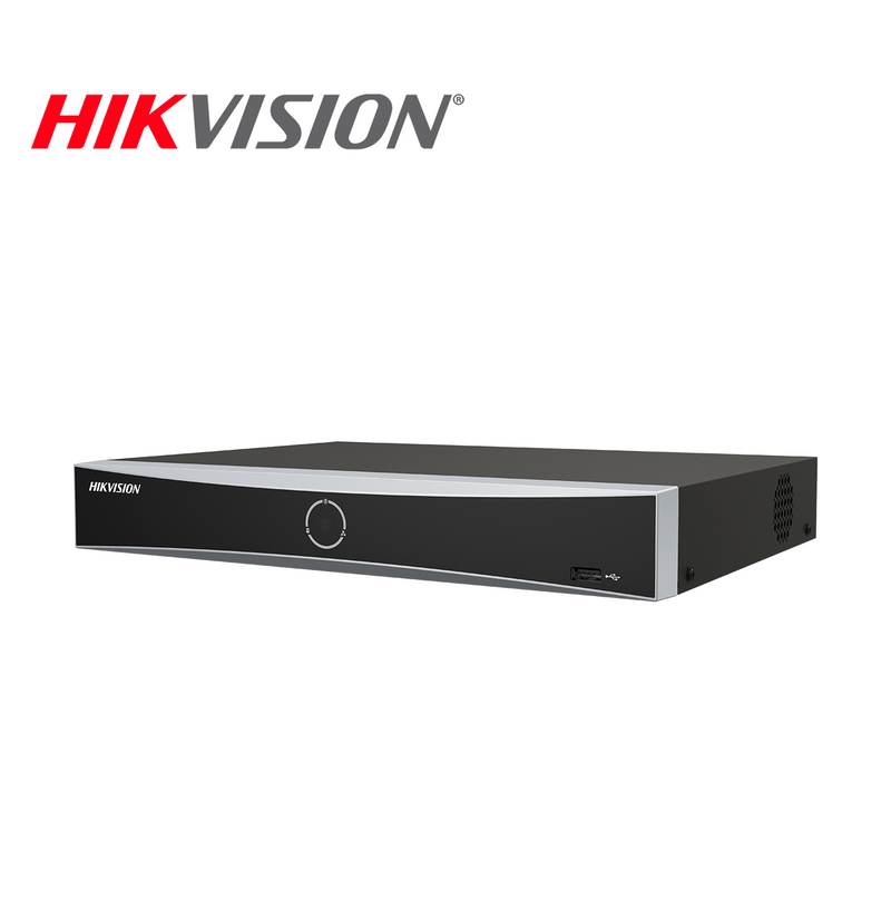 Grabadora NVR 8 CANALES 4K 16TB H.265+ NEGRO DS-7608NXI-K1(D) Marca: Hikvision