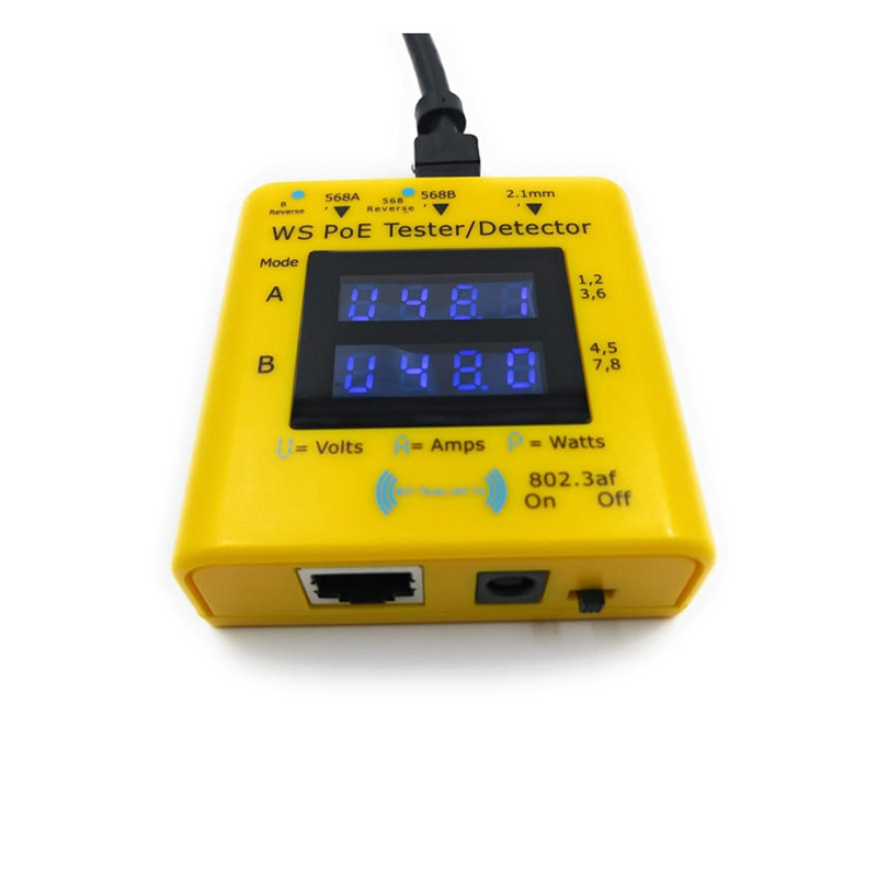 Tester POE de corriente y voltaje Marca: LANTEK