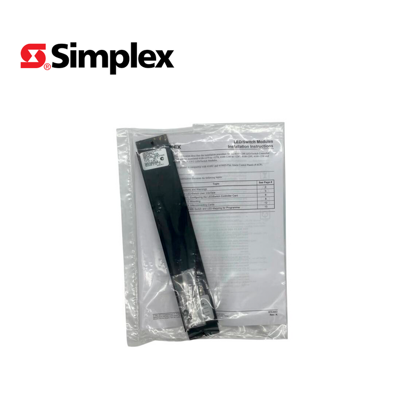 Módulo espaciador para panel de incendio 4100ES 41001279 Marca: Simplex