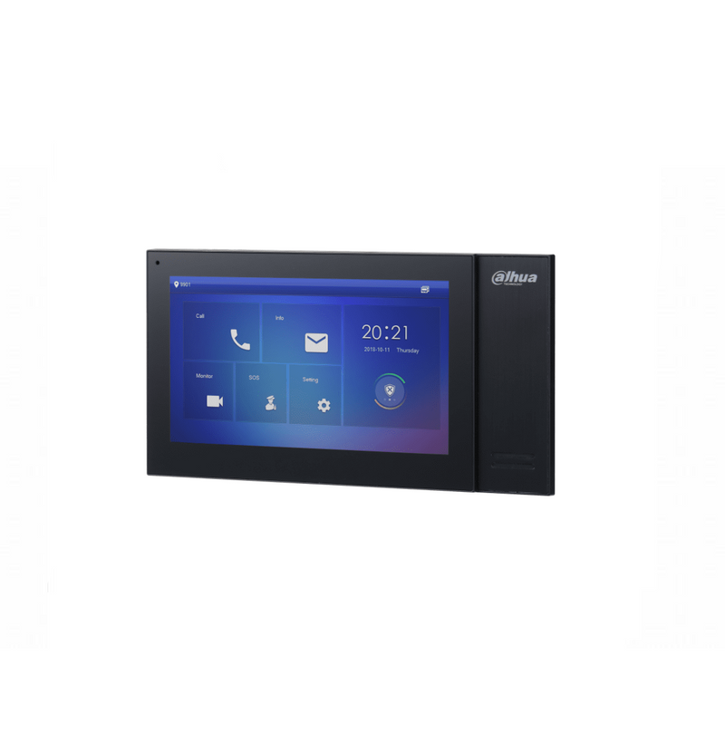 Pantalla táctil blanca para interiores POE / Soporta SD (Blanco/Negro) Marca. Dahua