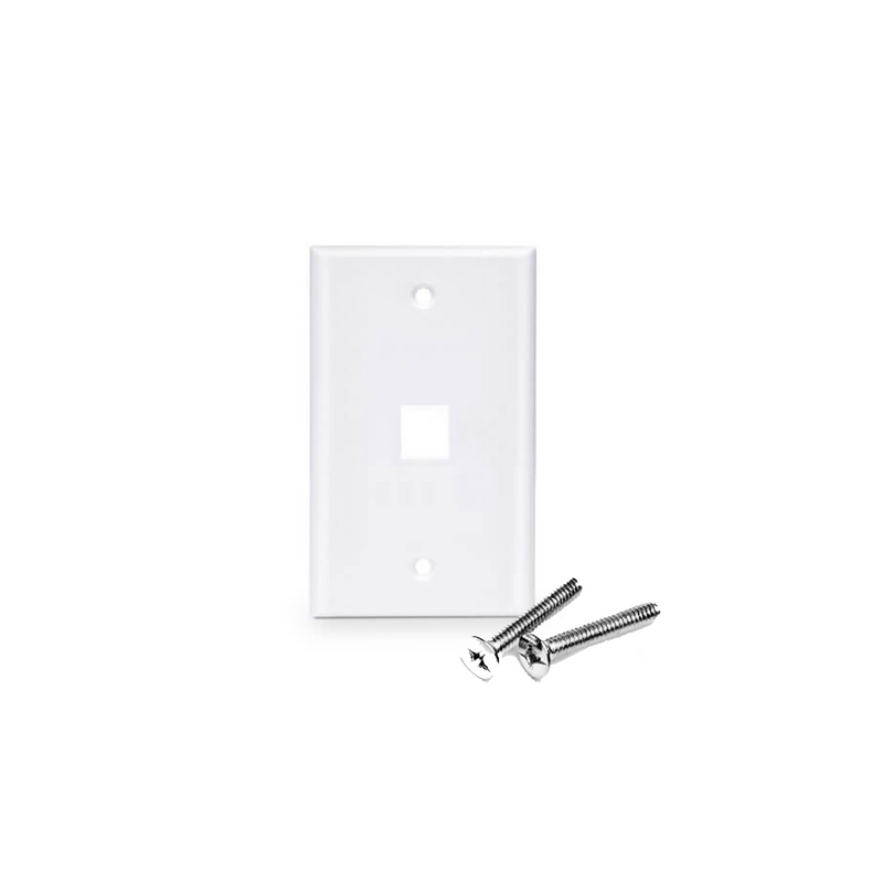 Tapa de 1 gang 1P RJ color blanco AFP-01W-1 Marca: Cablix
