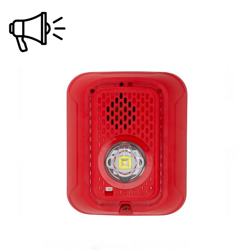 Sirena con Lámpara Estroboscópica a 2 Hilos P2RLED Marca: General