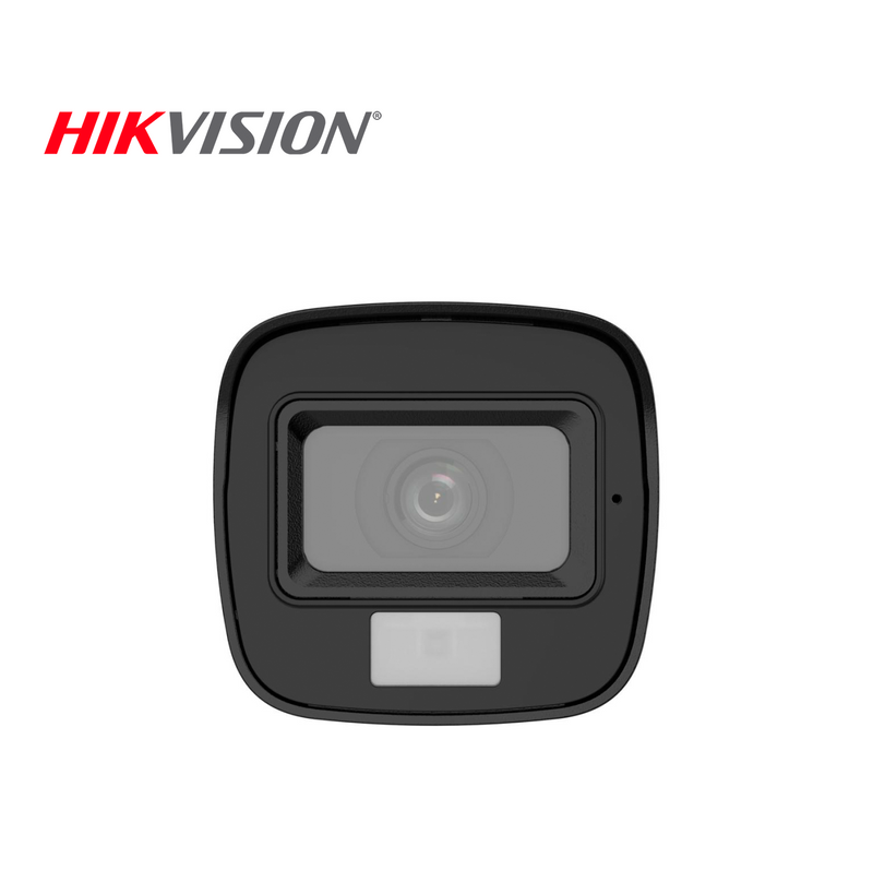 Cámara analógica Bullet 2 MP con micrófono, luz híbrida inteligente, lente fijo 2.8 mm Marca: Hikvision