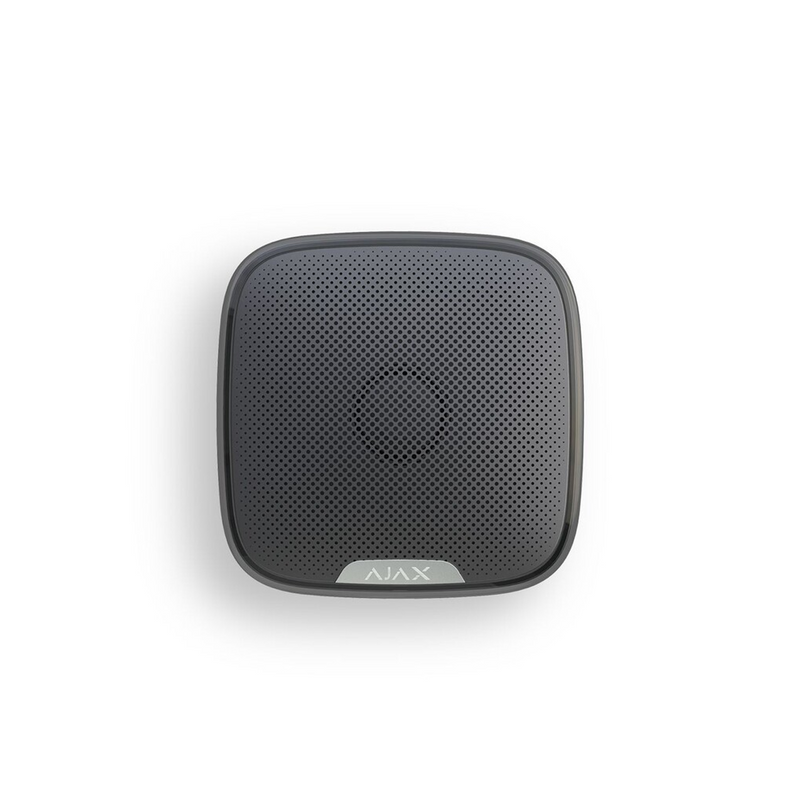 Sirena inalámbrica negra con marco led y zumbador de 113db para exterior Marca: Ajax