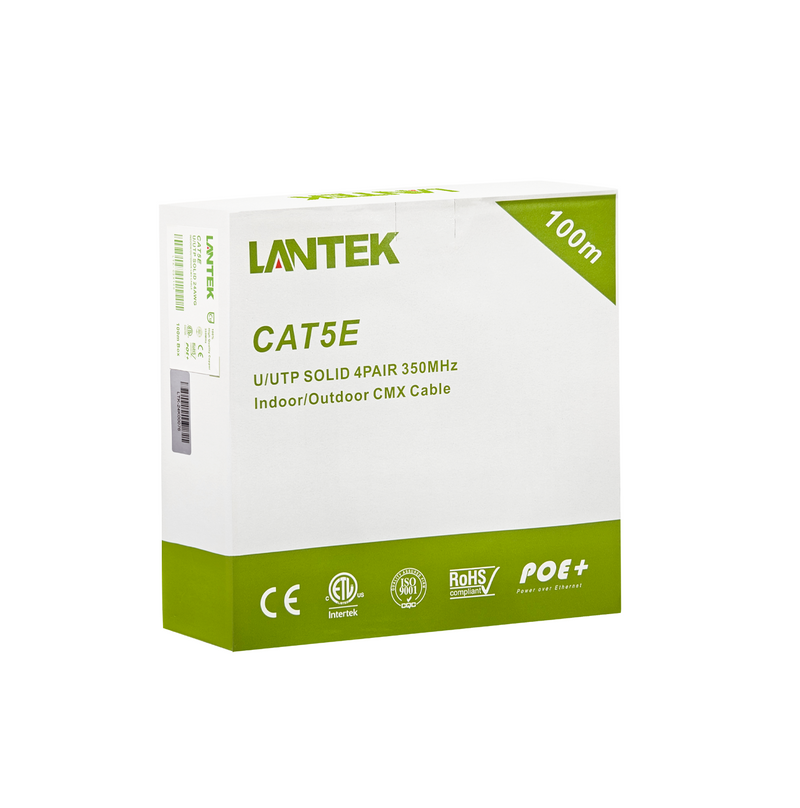 Cable UPT CAT5E 0.50MM Indoor/Outdoor rollo de 100M LTK-C5X100 Marca: Lantek