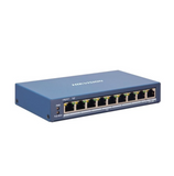 Switch PoE administrable de 8 puertos PoE 802.3af/at RJ45 de 10/100 Mbps Marca: Hikvision