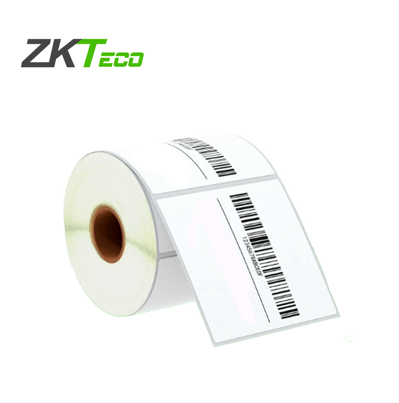 Rollo de etiquetas termicas autoadhesivas 100MMX100MM (5OO ETIQUETAS) Marca: ZKTeco