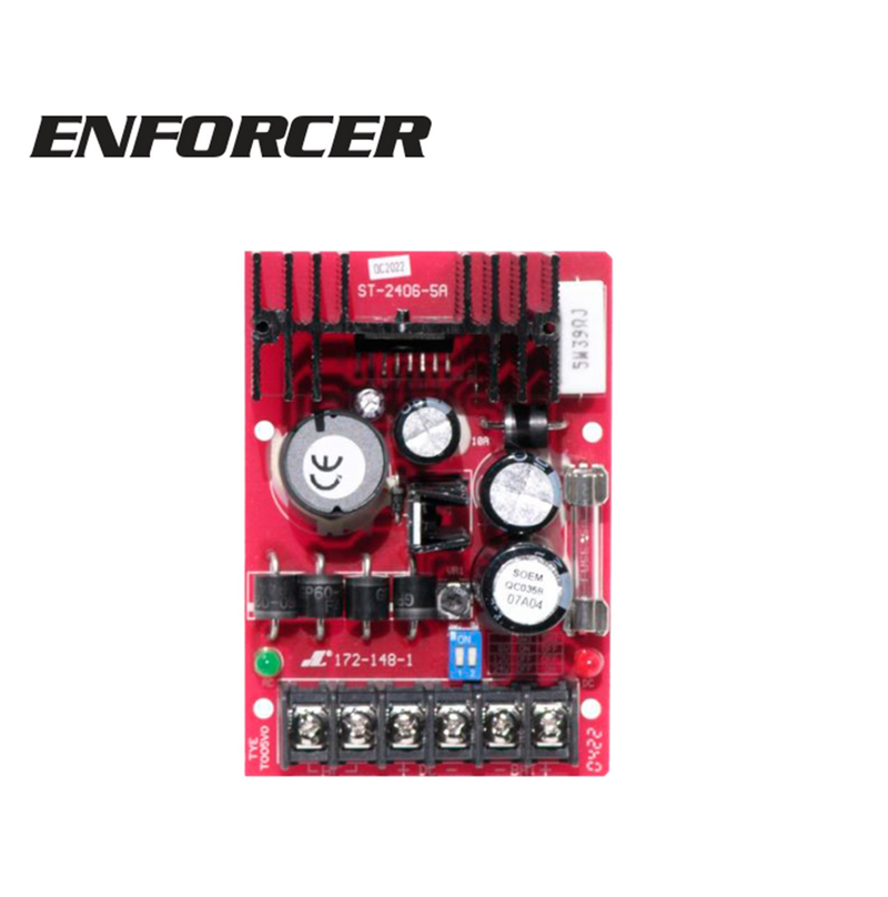 Fuente de poder, cargador 6-12-24 5AMP Seco-Larm ST-2406-5AQ Marca: Enforcer