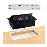 Caja de conexión de poder emergente para escritorio de conferencia con HDMI 792057873064 Marca: Jiangce