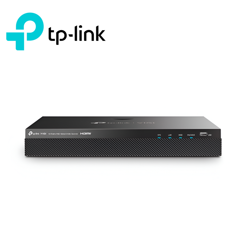 Videograbador IP NVR de 16 canales 8MP PoE+ 80 Mbps Marca: VIGI By TP-Link
