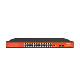 Switch 24 puertos Gigabit PoE+ 2 Slot SFP 1 Gb. Gestión SNMP v1/v2c/v3 Layer 2 Marca: Wi-Tek