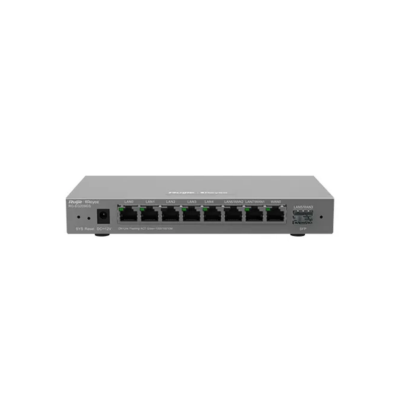 Router hasta 4 WAN 8 puertos RG-EG209GS Marca: RUIJIE-REYEE