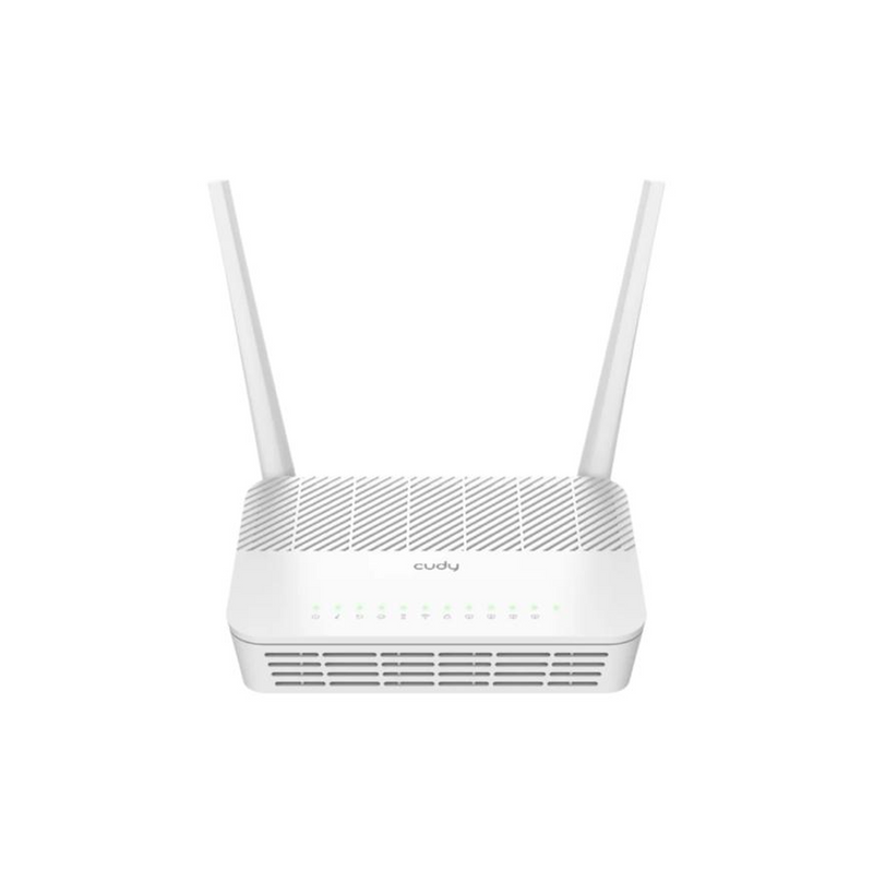 Router 2 antenas fijas color blanco P1200 1.0 Wi-Fi 5GHz AC12 Marca: CUDY
