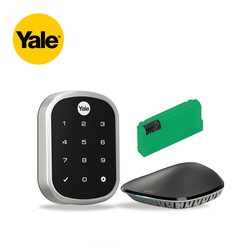 Kit de cerradura Yale con controlador Ezlo Plus + módulo inteligente  Z-Wave
