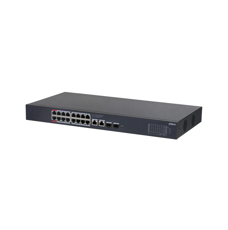 Switch cloud de 16 puertos POE Giga +2 Uplink Marca: Dahua