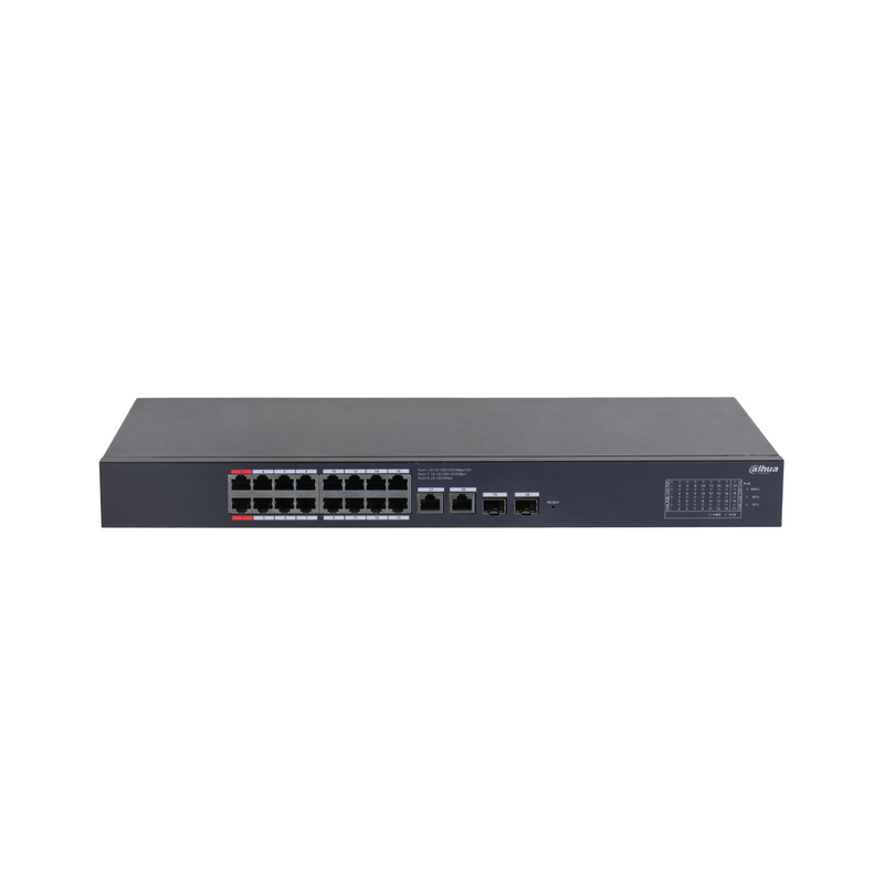 Switch cloud de 16 puertos POE Giga +2 Uplink Marca: Dahua