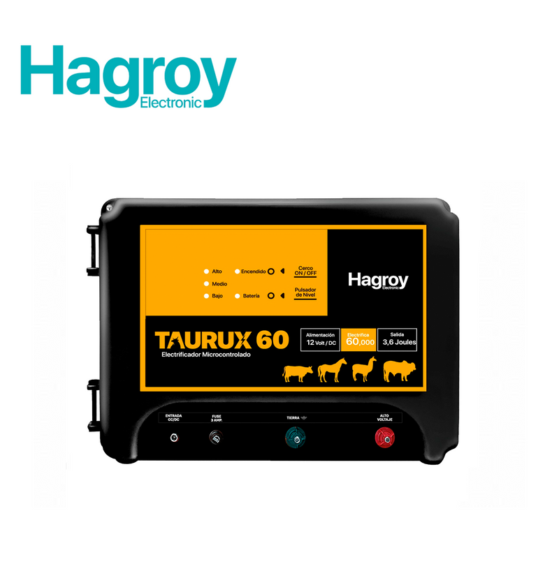 Energizador para cerco eléctrico ganadero 60k Adaptable con paneles solares PS530-30W Marca: Hagroy