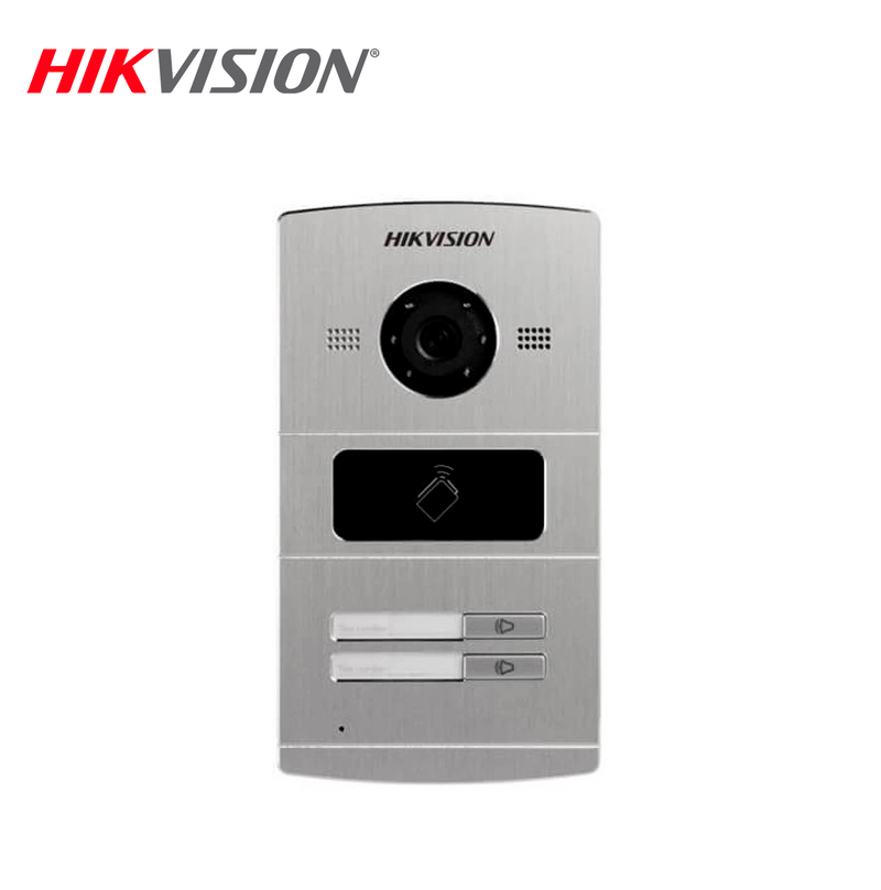 Videoportero Frente de calle IP de 2 botones DSKV8202IM Marca: Hikvision