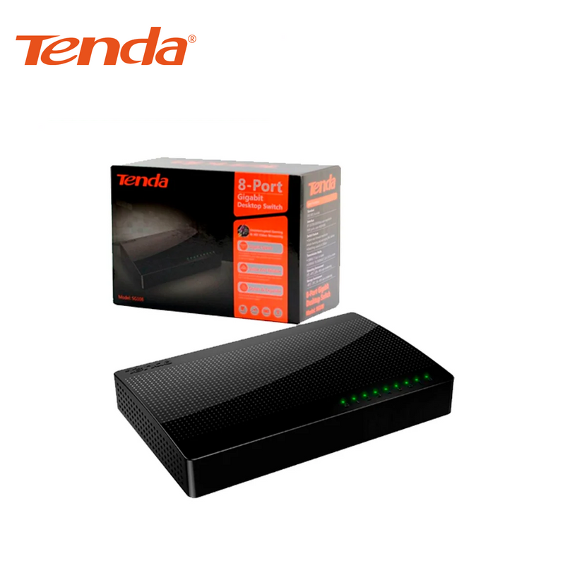 Switch de 8 Puertos Negro 7.44 Mpps SG108M Marca: Tenda