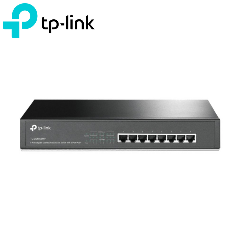 Switch de 8 puertos Gigabit PoE+ no administrable TL-SG1008MP Marca: TP-Link