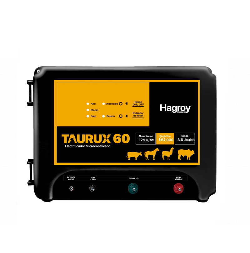 Energizador para cerco eléctrico ganadero 60k Adaptable con paneles solares PS530-30W Marca: Hagroy