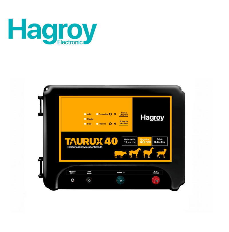 Energizador para cerco eléctrico ganadero 40k Adaptable con paneles solares PS530-30 Marca: Hagroy