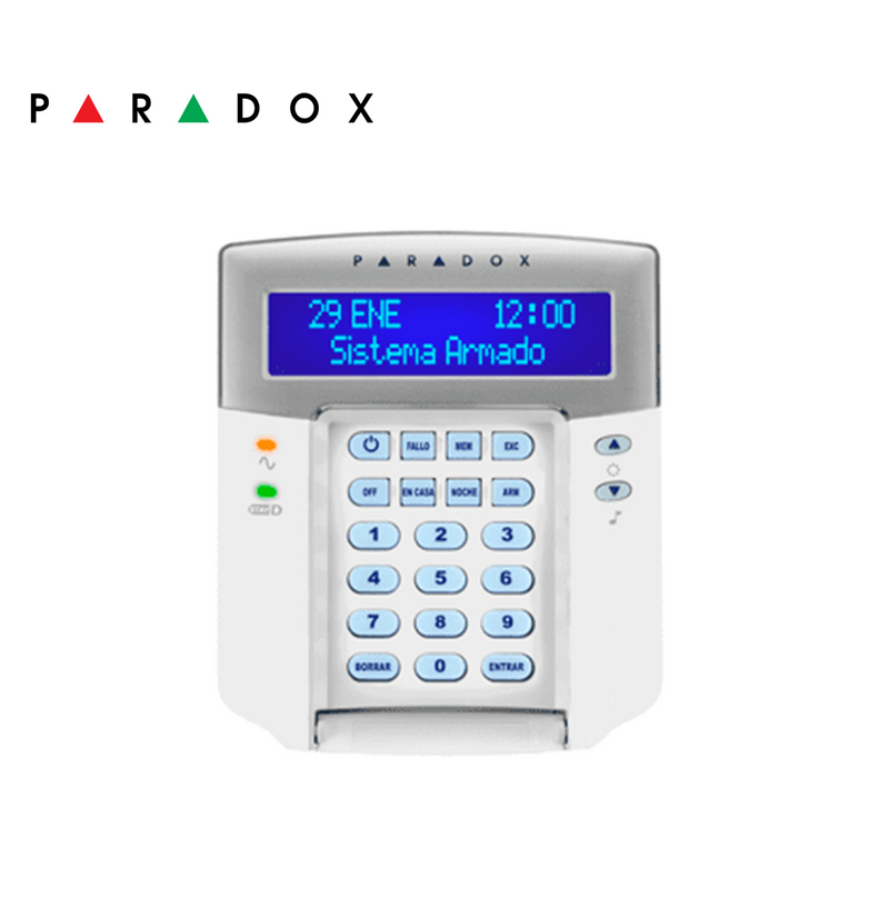 Teclado/ Módulo LCD con cable de 32 zonas K32LCD+ Marca: Paradox