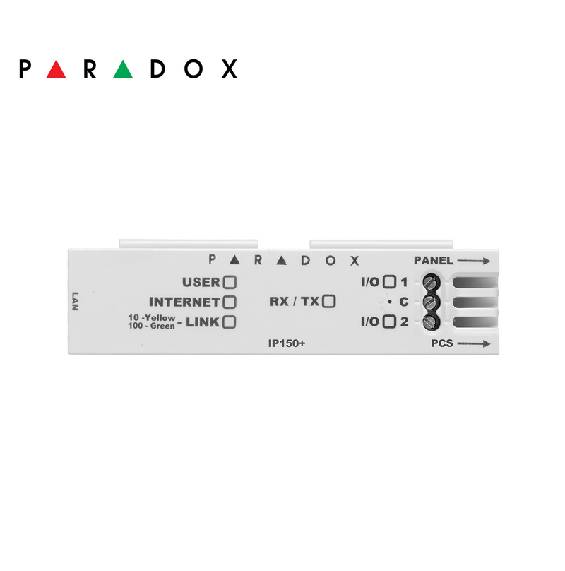 Módulo para transmisión TCP/IP compatible con BlueEye y IPC10 IP150+MQ Marca: Paradox