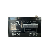 Batería de 12 voltios 12 amperios BAT-PL12 Marca: Teklink