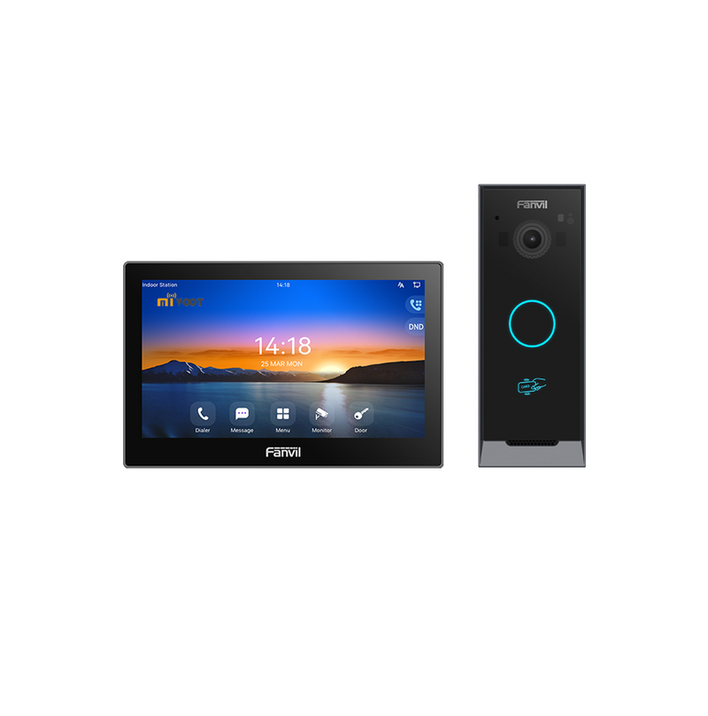 Kit de videoportero IP pantalla táctil 7 pulgadas VIK-01 Marca: Fanvil