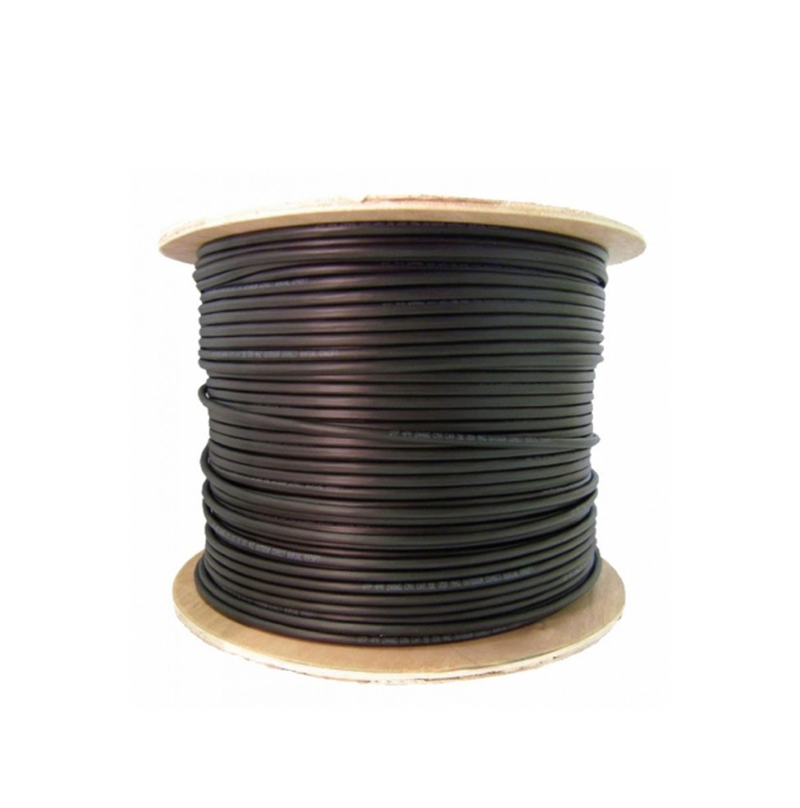 Cable UTP CAT6 para exterior doble forro con mensajero 23AWG-305M Marca: Teklink