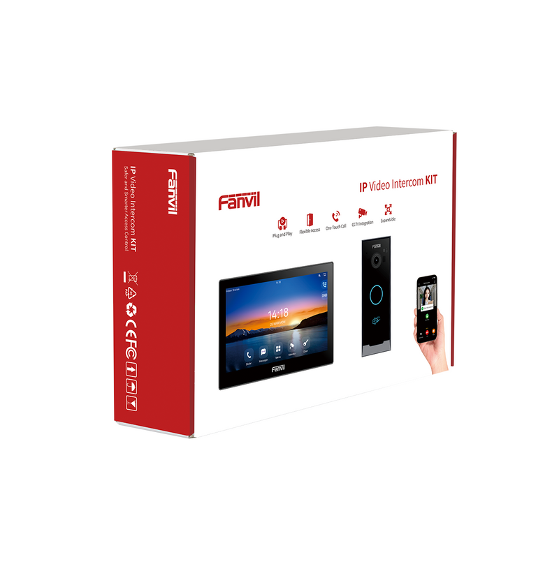 Kit de videoportero IP pantalla táctil 7 pulgadas VIK-01 Marca: Fanvil