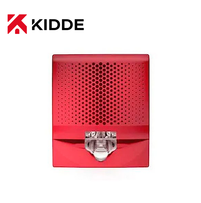 Bocina de pared roja placa cableada EG4AVRF