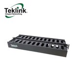 Organizador cable horizontal ranurado 1U  MTL-ORG-1U Marca: Teklink