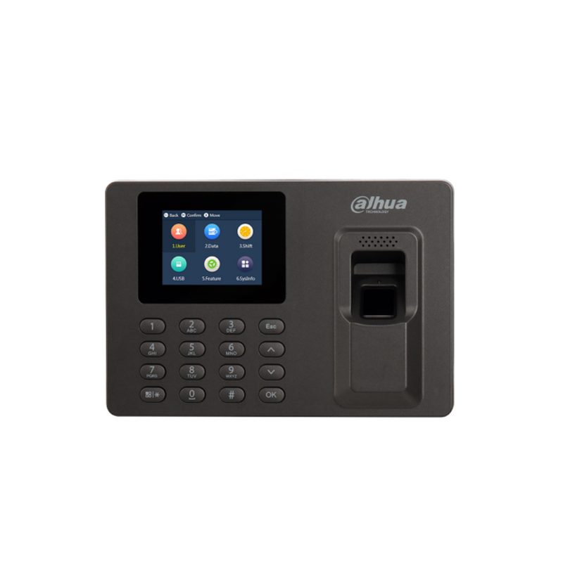 Terminal de tiempo y asistencia de huella y contraseña ASA1222E Marca: Dahua